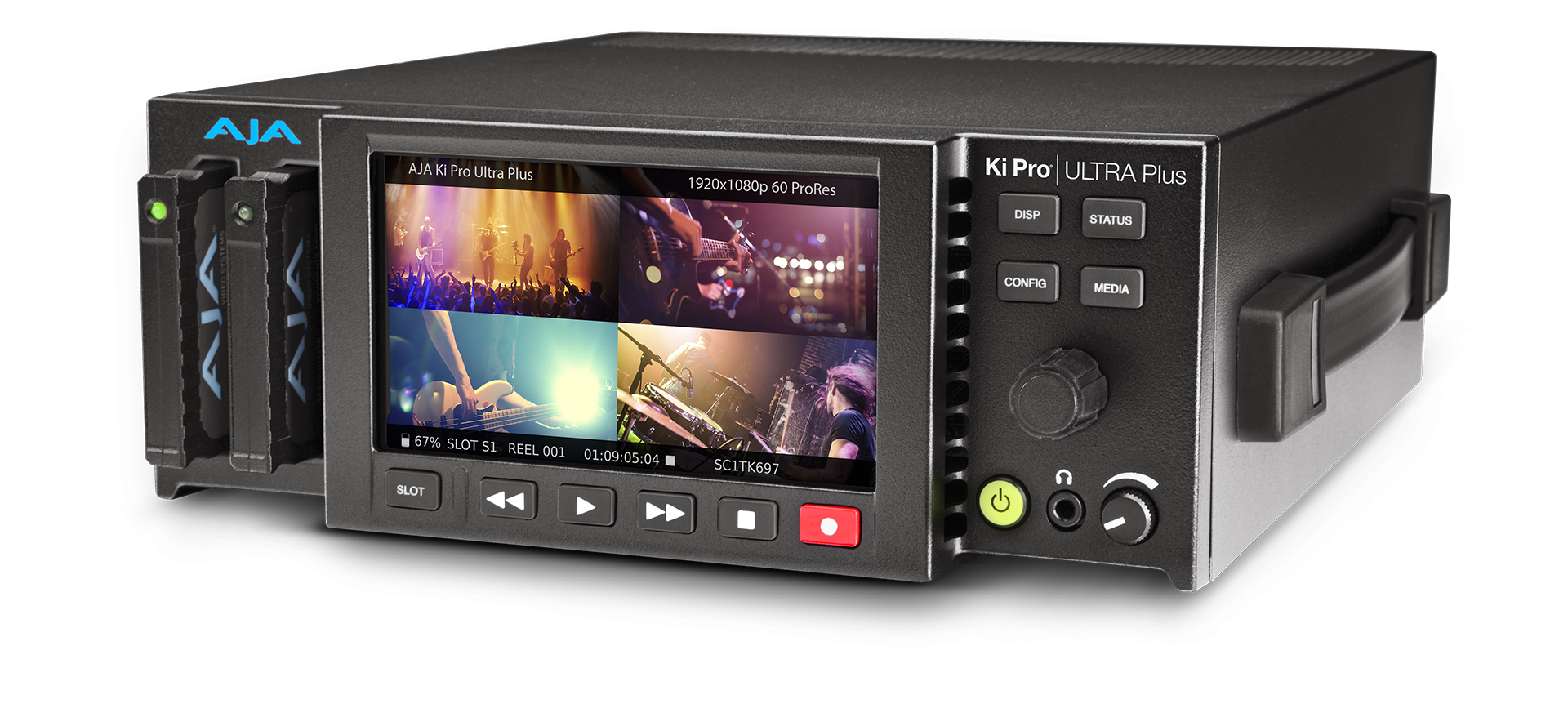 AJA Ki Pro® Ultra Plus 4K Multi-Channel HD Recorder 4K/UltraHD/2K/HD Recorder and Player